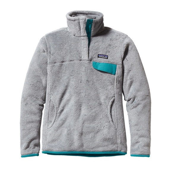 Patagonia Women's Fleece Re-Tool Snap-T Pullover size medium grey blue 25442 - Picture 1 of 10